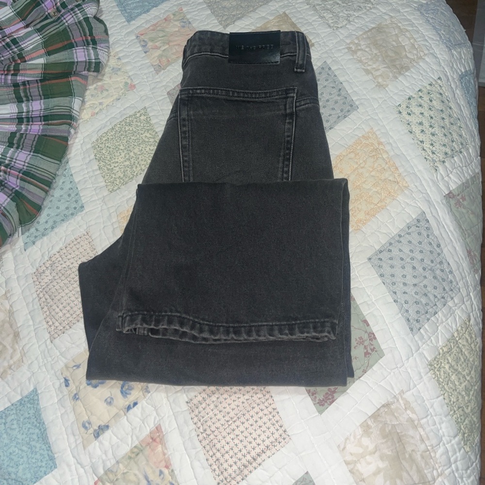 Free People Women's Black Boyfriend Jeans - Picture 4 of 4